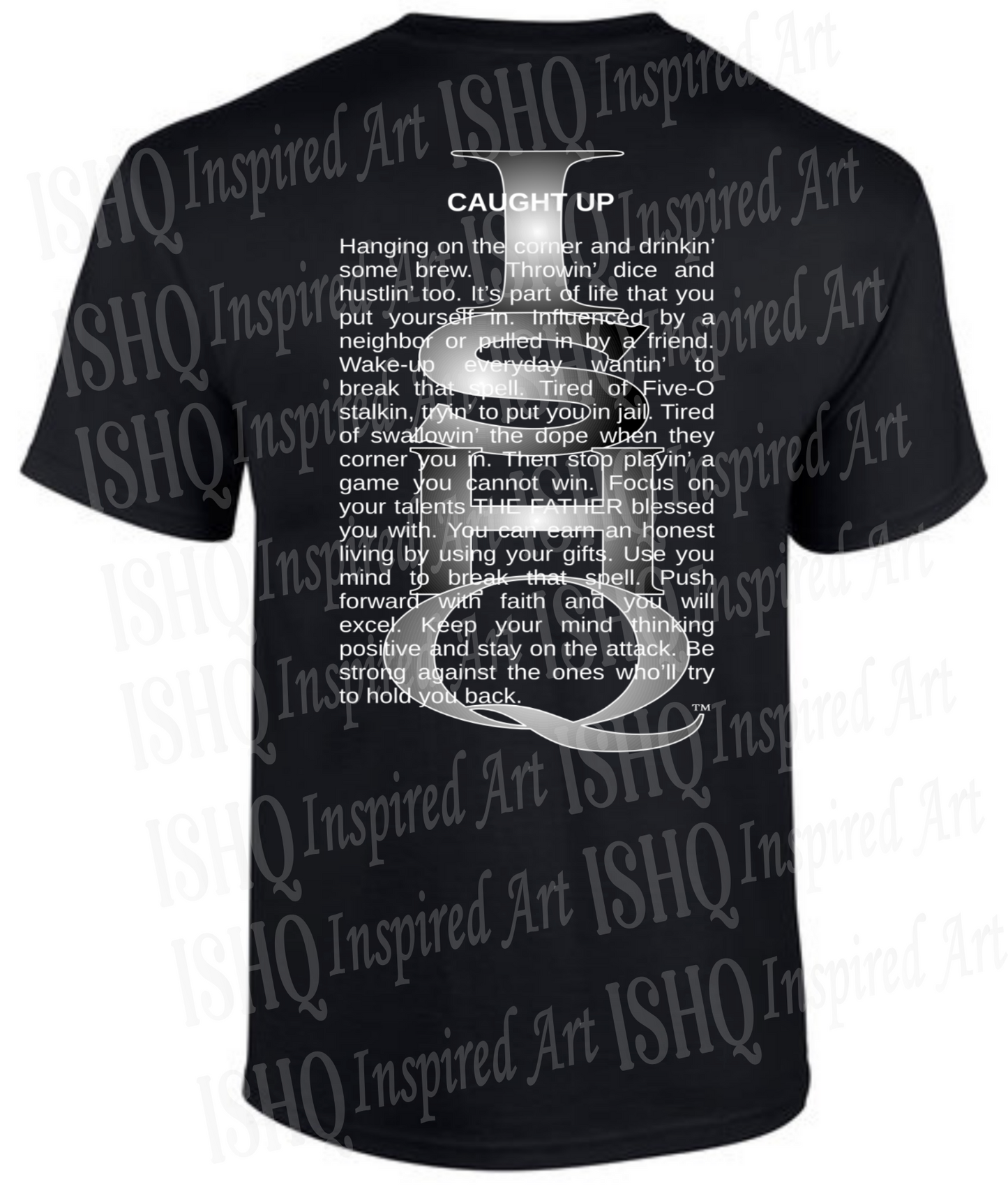 Caught-Up T-shirt - Pack of 6 - Black