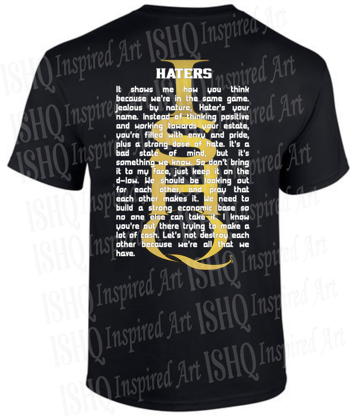 Haters Certificate T-shirt - Black Pack of 6