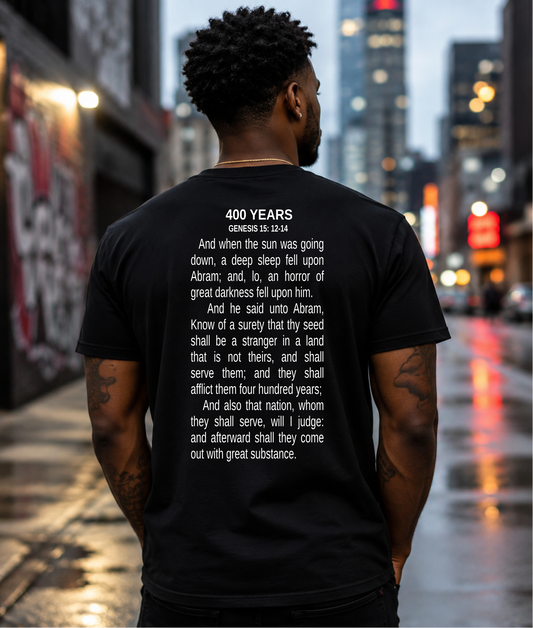 400 Years T-shirt - 6 pcs - Black - Wholesale (Copy)