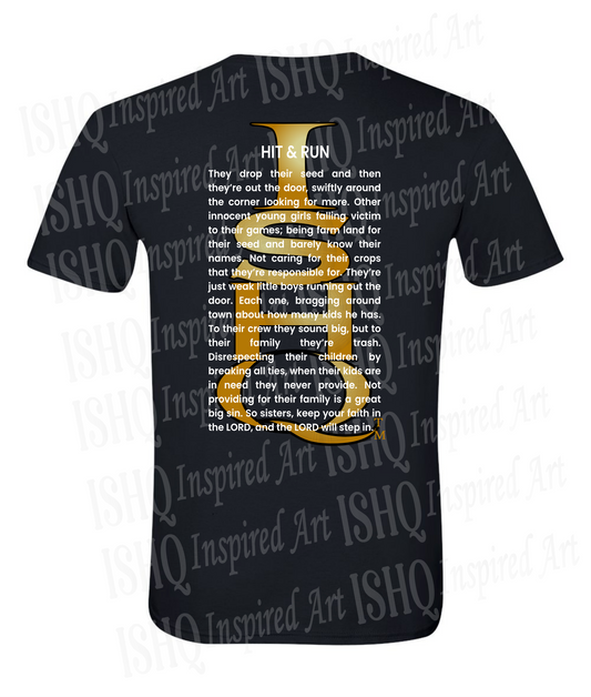 Hit & Run wholesale urban graphic t-shirt featuring original artwork and inspirational poetry