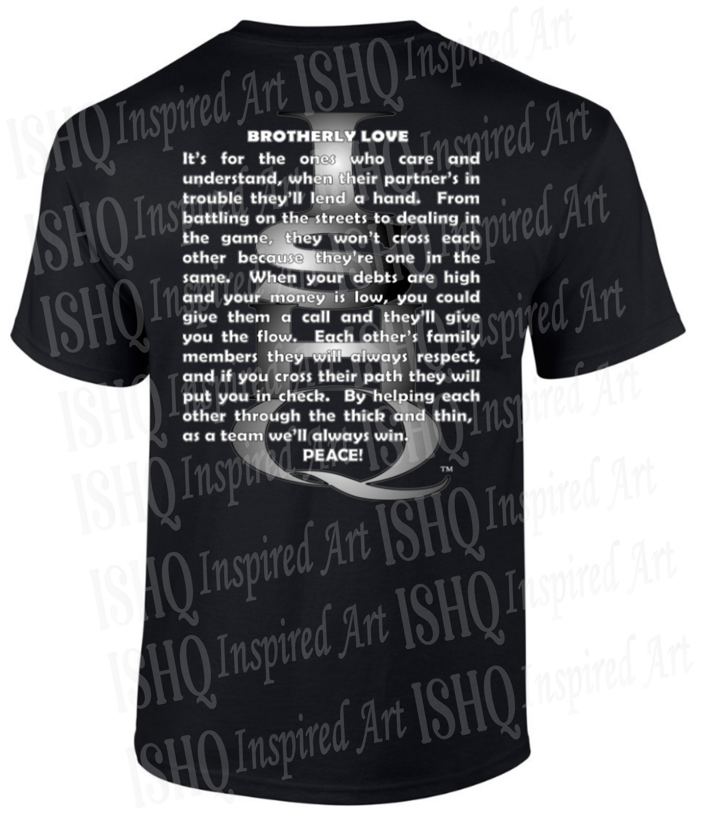 Brotherly Love T-shirt - Pack of 6 - Black