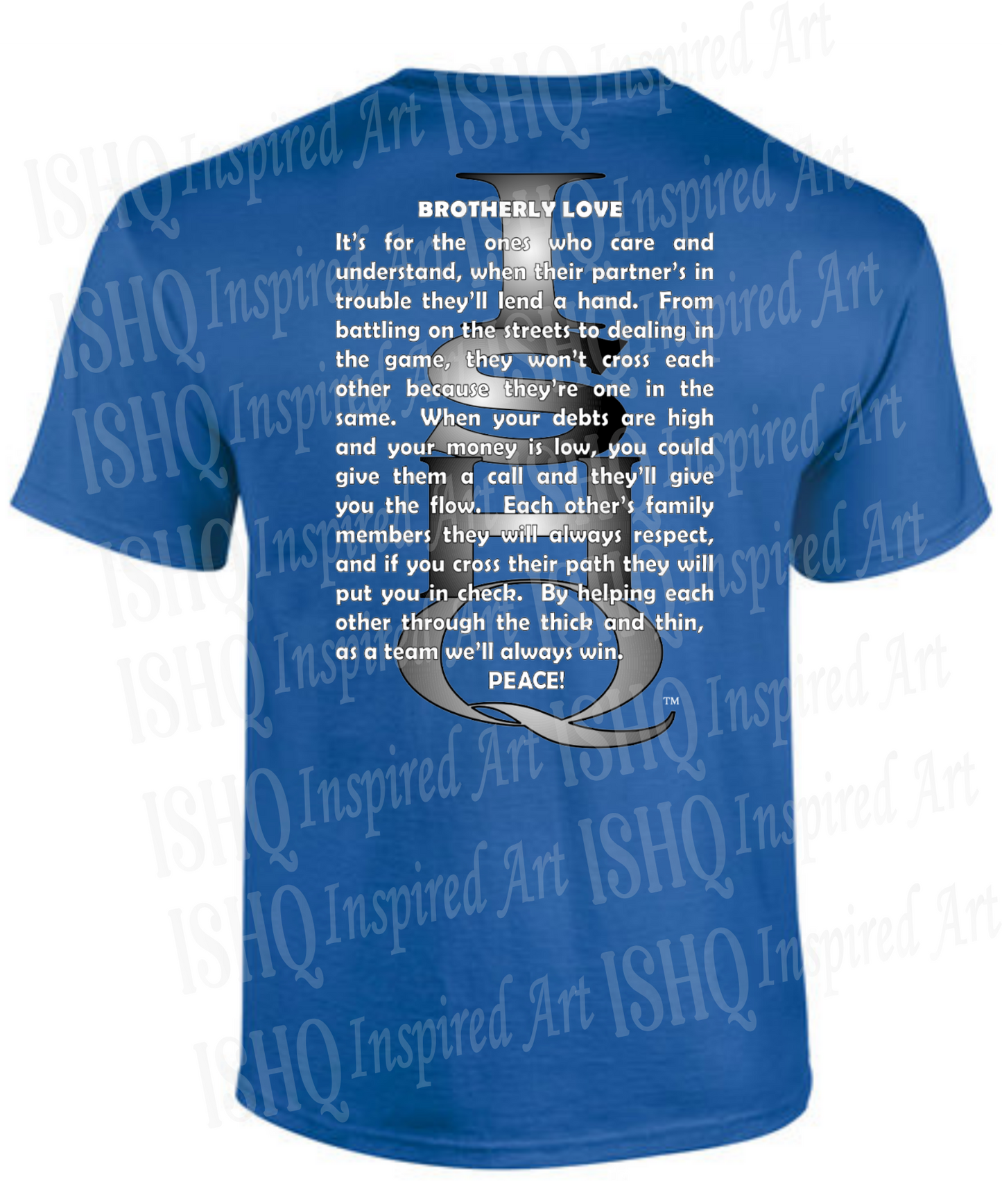 Brotherly Love T-shirt - Pack of 6 - Royal Blue