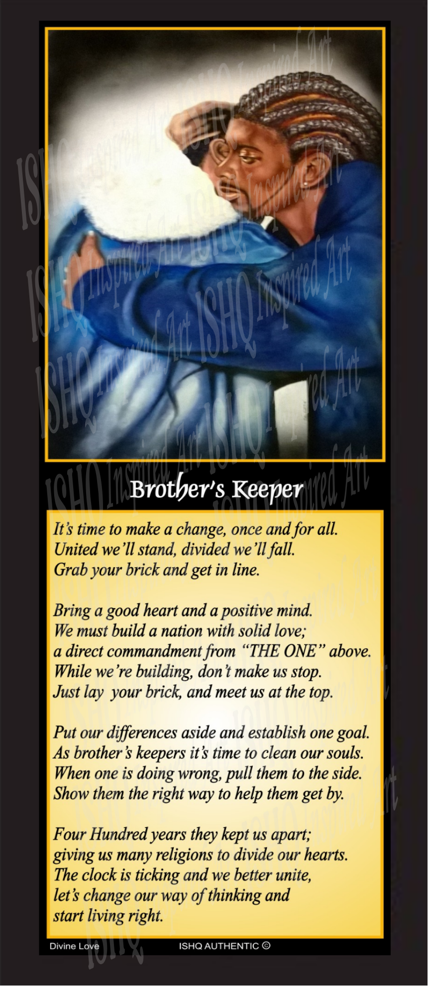 Brother's Keeper Urban Art Poster (4 Pack)