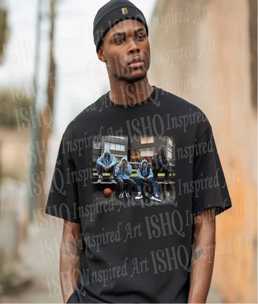 Caught-Up T-shirt - Pack of 6 - Black