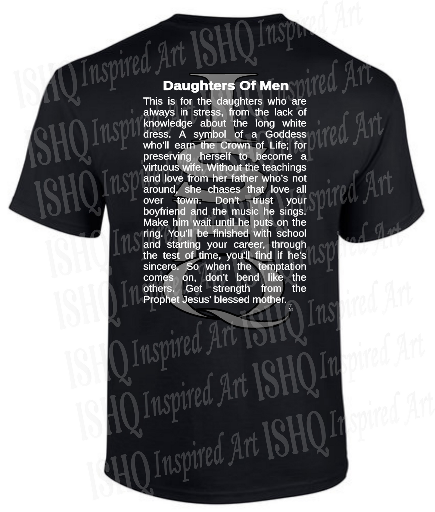 Daughters of Men T-shirt - Pack of 6 - Black
