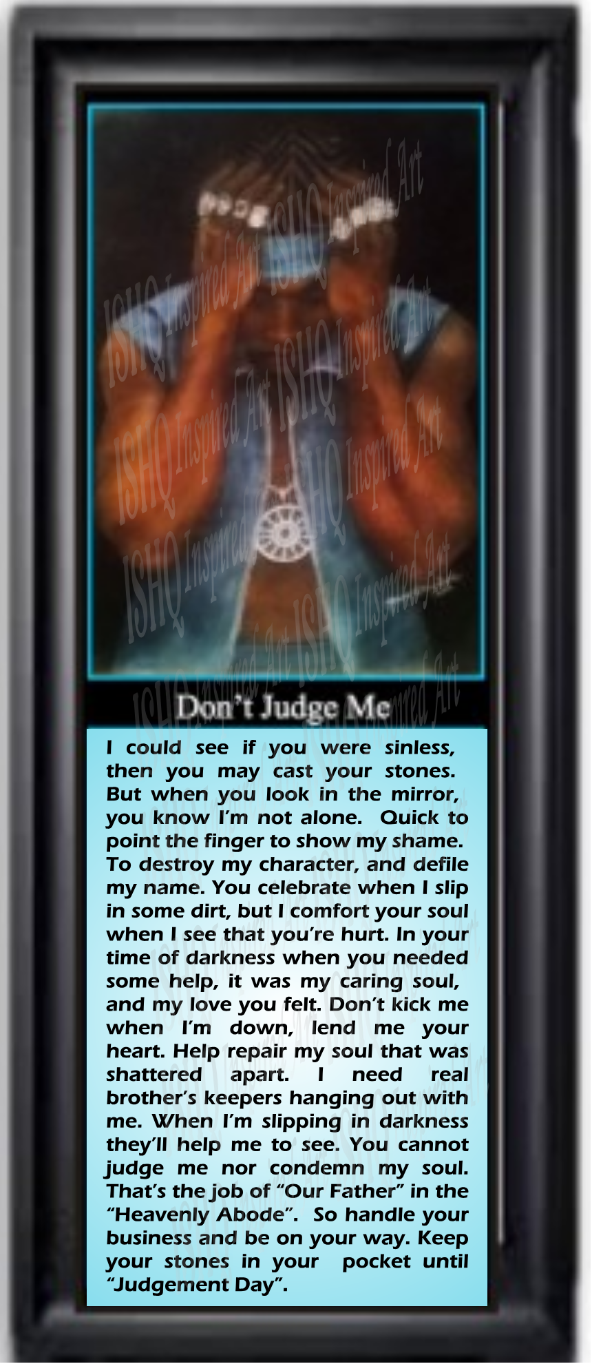 Don't Judge Me Urban Art Poster (4 Pack)