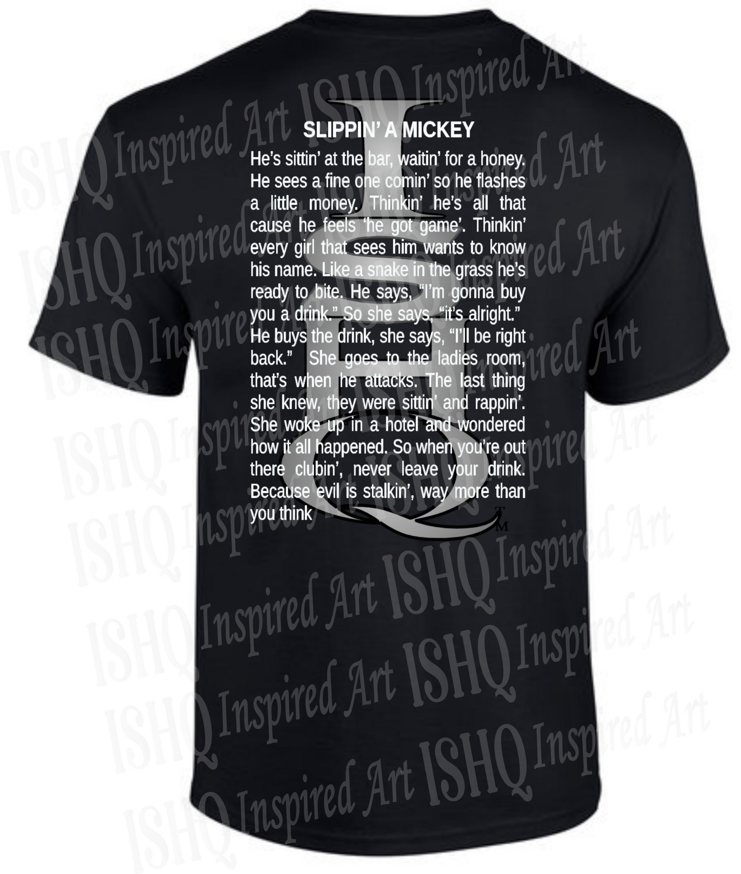 Slippin A Mickey T-shirt - 6 pcs - Black