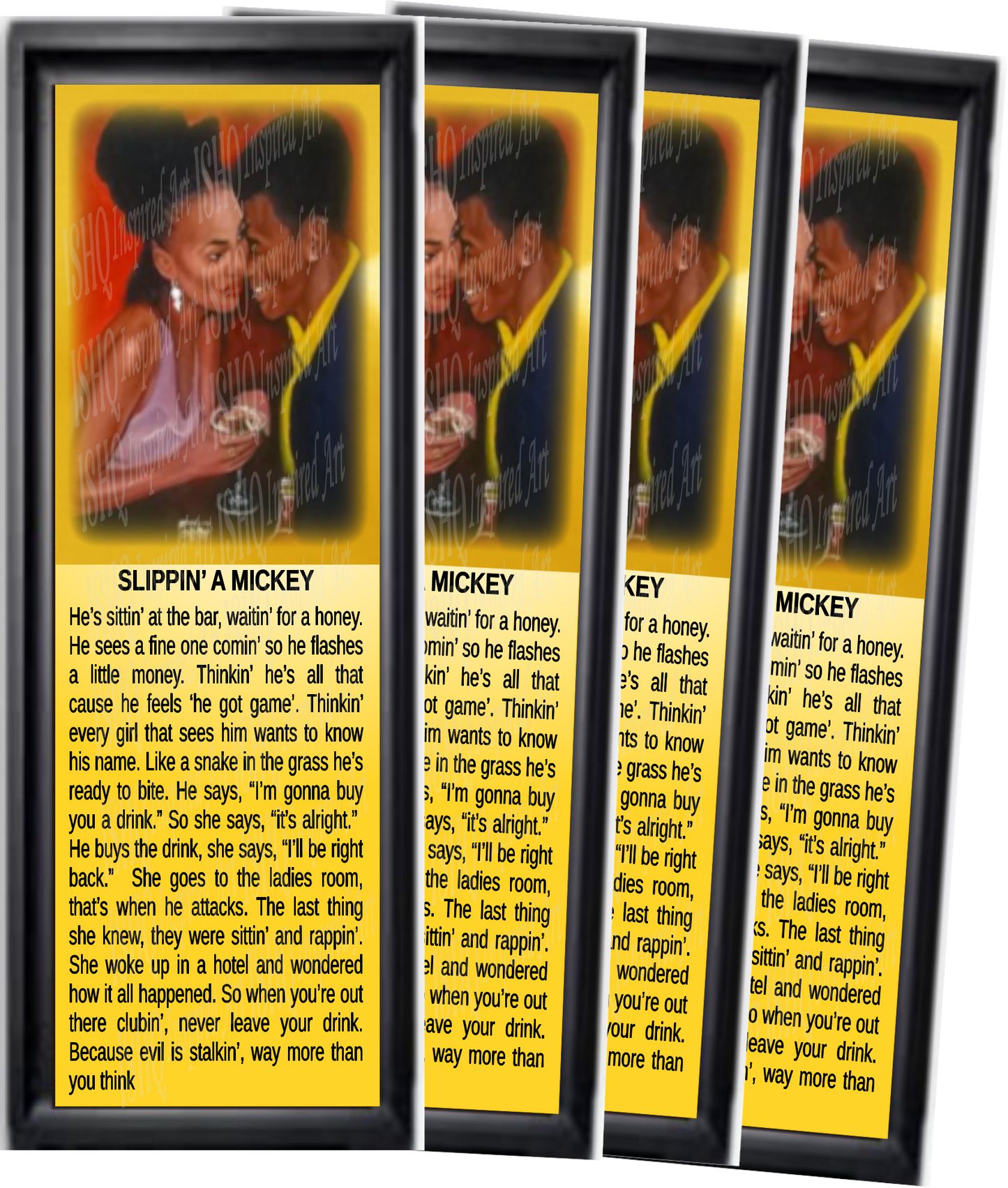 Slippin' A Mickey Urban Art Poster (4 Pack)